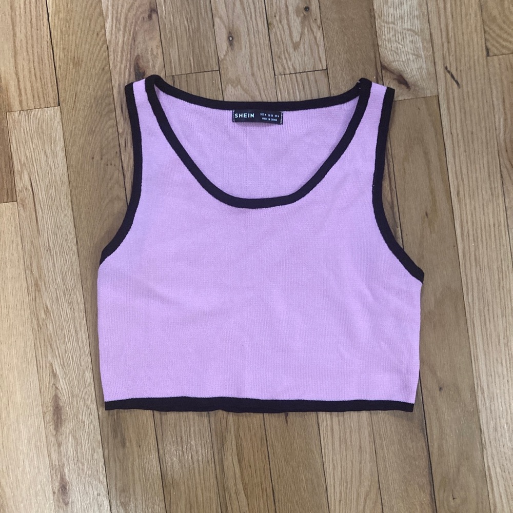 Pink sweater crop top